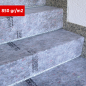 Mobile Preview: HAMMERFEST | Stufenprofile Treppe 100x46cm | für Naturstein inkl. 2x Haftmittel je 30 Profile