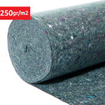 Protective and covering fleece floor cover gray thermal composite | 50x1m